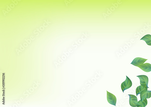 Forest Greenery Spring Vector Green Background 