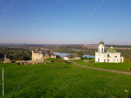 Khotyn Fortress, castle on the right bank of the Dniester River, western Ukraine