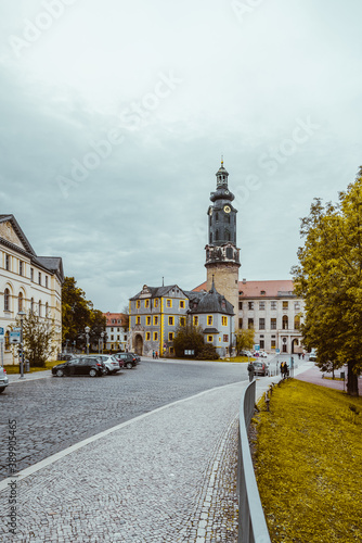 In den Gassen von Weimar in Thüringen