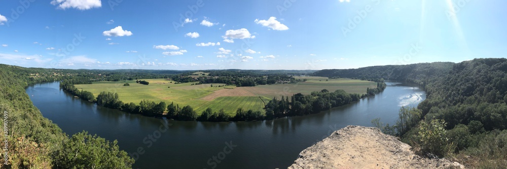 Dordogne river in France