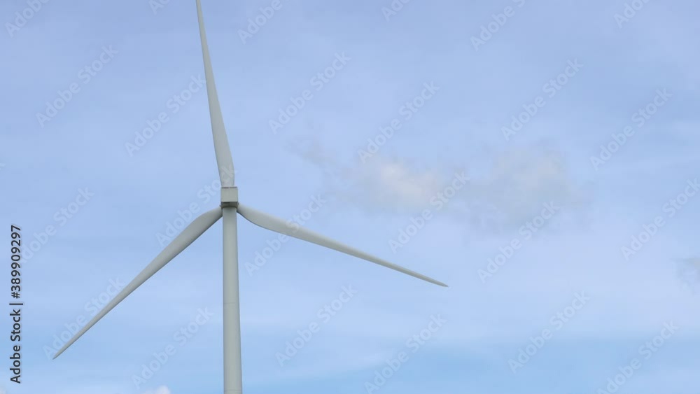 Wind turbines, Eco power and agricultural fields Wind turbines, Eco power and agricultural fields