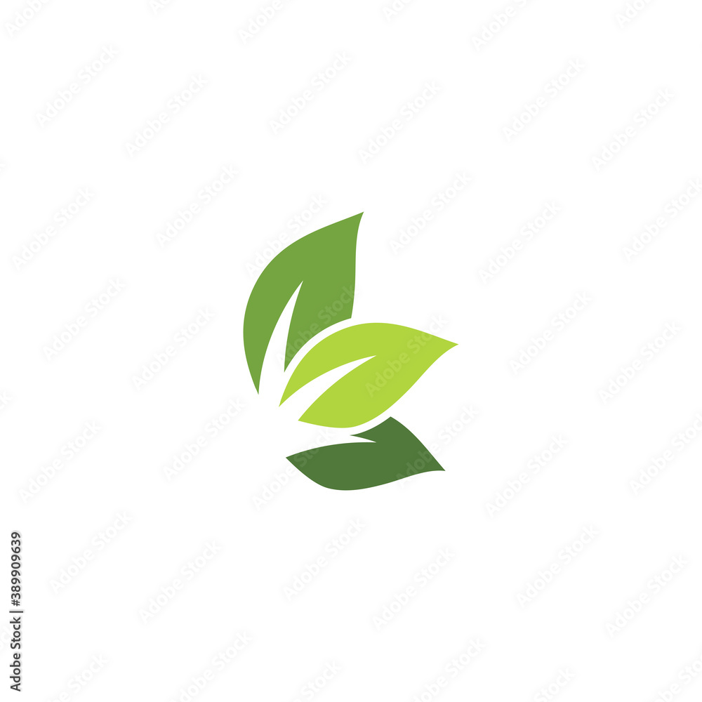 Leaf ecology Logo Template vector Leaf ecology Logo Template vector