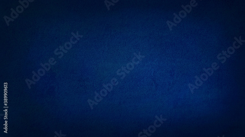 blank dark blue wall texture surface background with dark corners, abstract architecture material. vignette background.