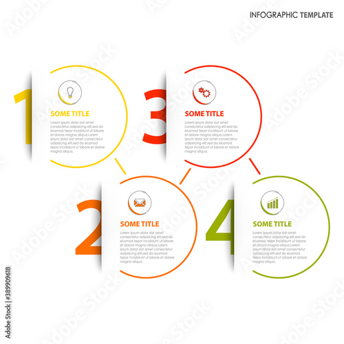 Info graphic with numbers tucked in his pocket template