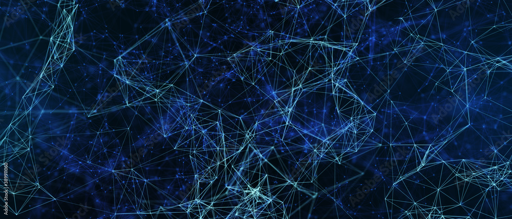 Abstract futuristic - technology with polygonal shapes on dark blue background. Design digital technology concept. 3d illustration. Abstract futuristic - technology with polygonal shapes on dark blue background. Design digital technology concept. 3d illustration.
