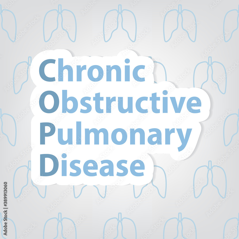 COPD, Chronic Obstructive Pulmonary Disease concept - vector illustration COPD, Chronic Obstructive Pulmonary Disease concept - vector illustration