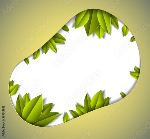 Background with green fresh...