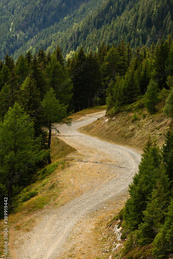 European mountains Mont Blanc, France. Near the town of Chamonix, Haute-Savoie.