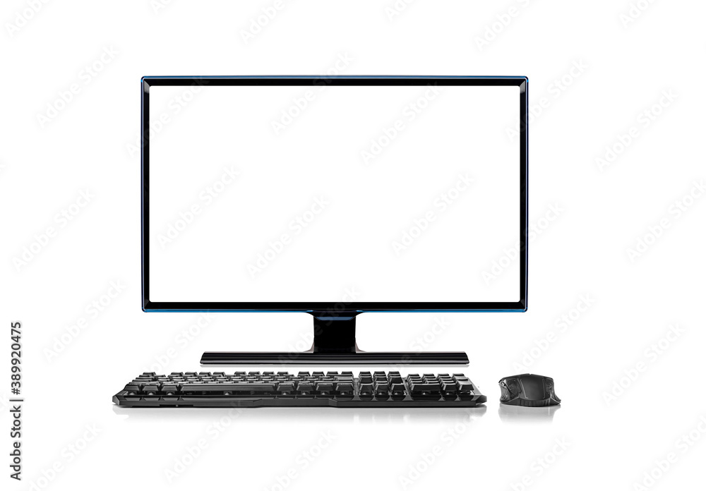 Desktop computer isolated on a white background. Desktop computer isolated on a white background.