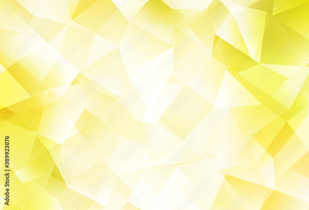 Obraz premium Light Yellow vector abstract mosaic background.