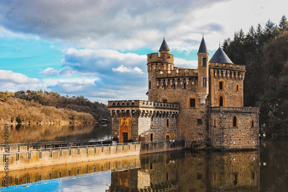 Castle on a lake 