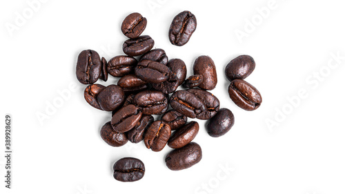 Coffee beans on white background. High quality photo