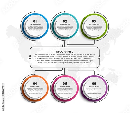 Options infographics template. Infographics for business presentations or information banner.
