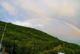 rainbow over the hill