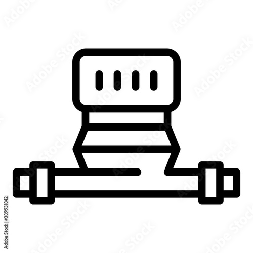 Quik water pump icon. Outline quik water pump vector icon for web design isolated on white background