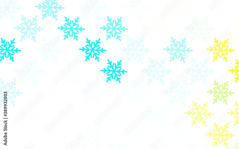 Light Blue, Green vector backdrop in holiday style. Light Blue, Green vector backdrop in holiday style.