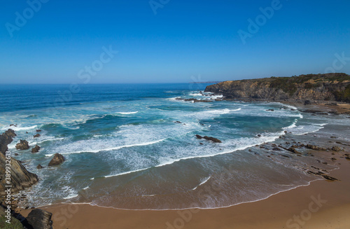 Atlantic isolated beach
