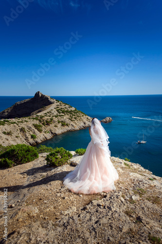 bride on the beach