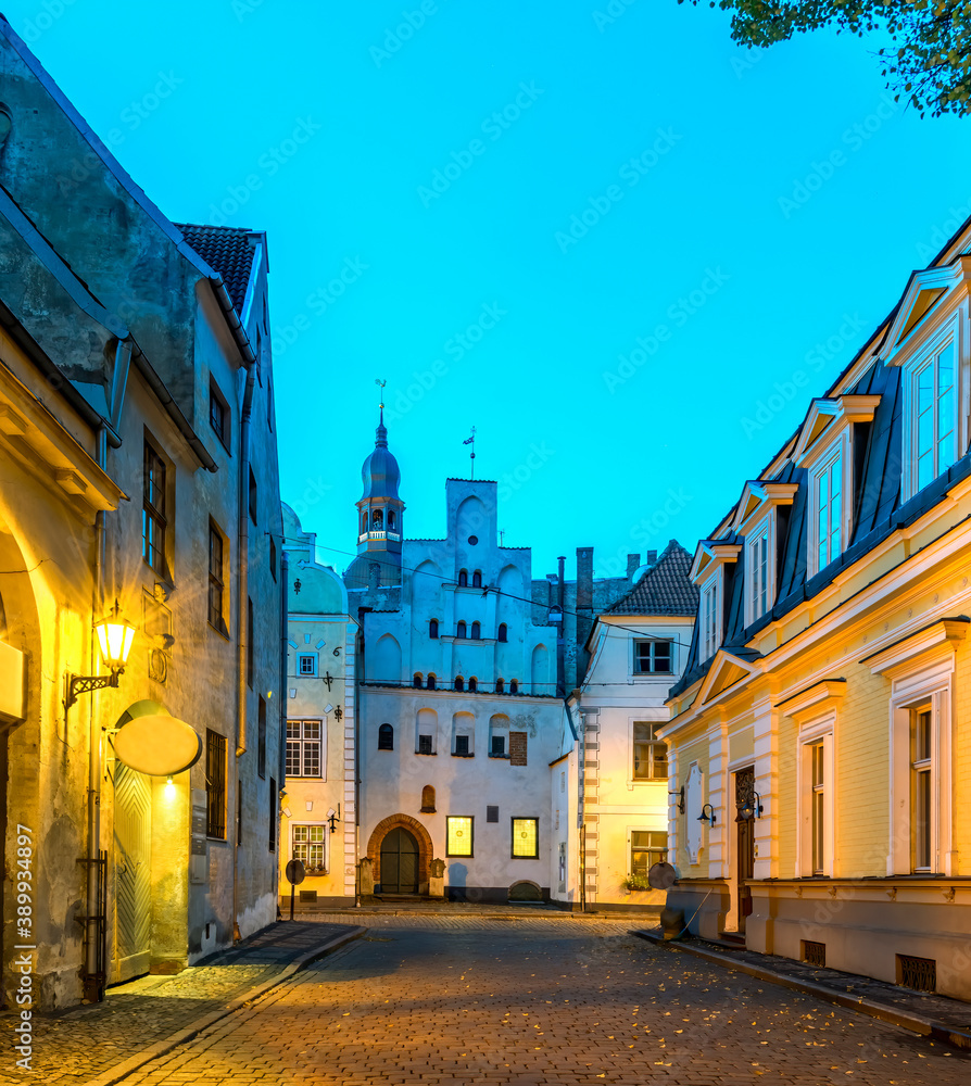 Oldest medieval buildings in Riga - the capital of Latvia, the old city offers for tourists unique architectural Gothic ensembles and rare ancient buildings