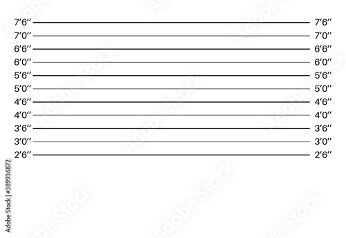 Lineup. Police line up. Vector mugshot template.