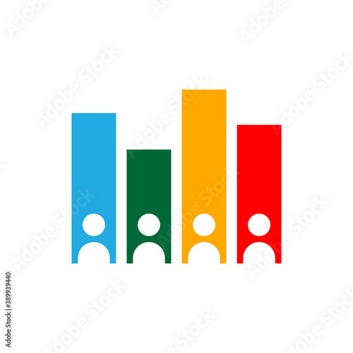 Exit polling icon vector illustration