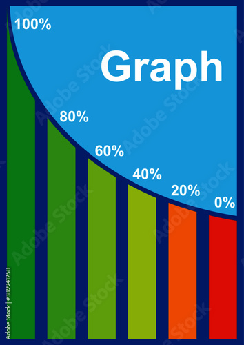 Colored vector graph of profit and productivity growth. Enterprise profitability. Profit graph. Business and finance. The profitability of the business of the company. Banking sector. Booklet. Poster.