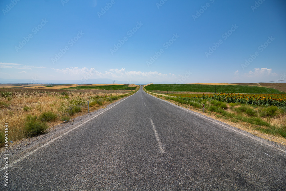 road in the countryside