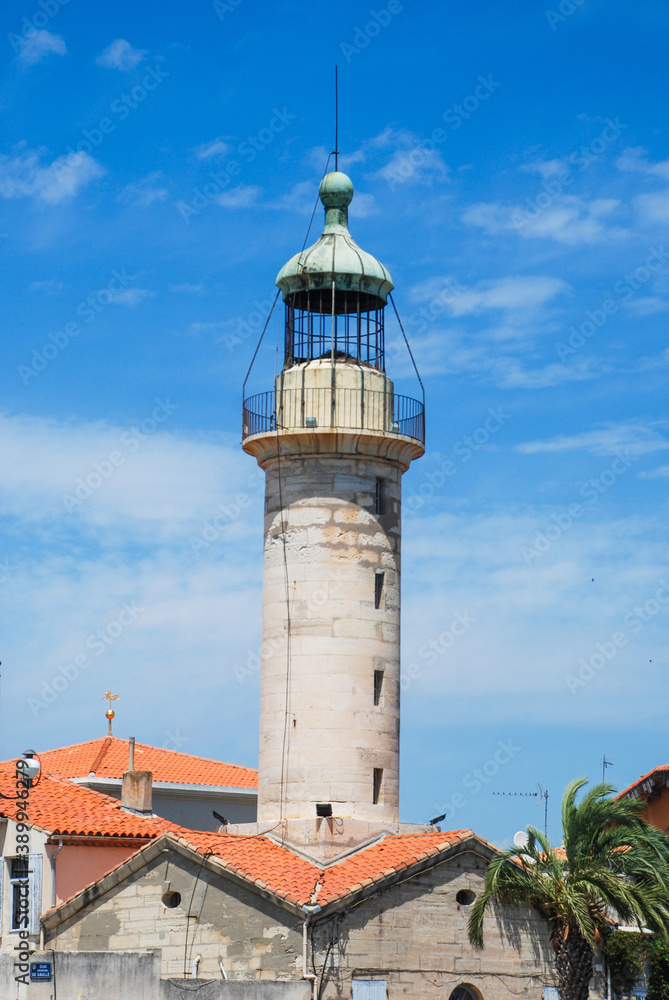 Lighthouse in Le Grau du Roi, France, Europe
