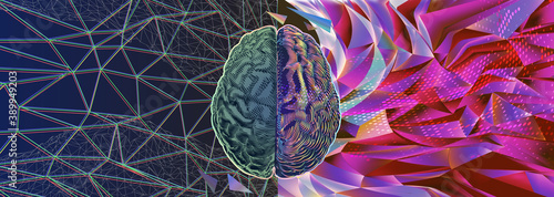 Functional and power of brain concept illustration