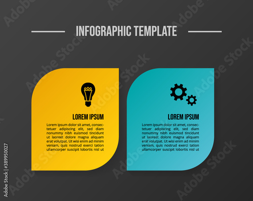 Modern infograph template. Flowchart. Vector