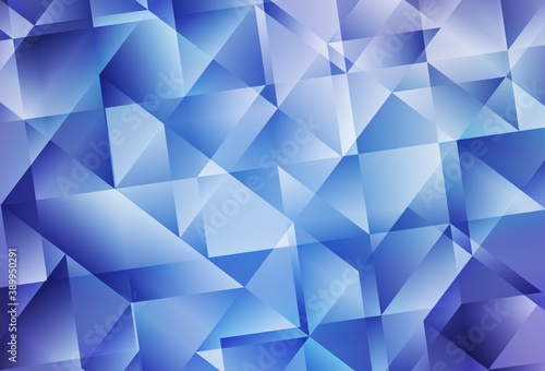 Light Pink, Blue vector polygon abstract background.