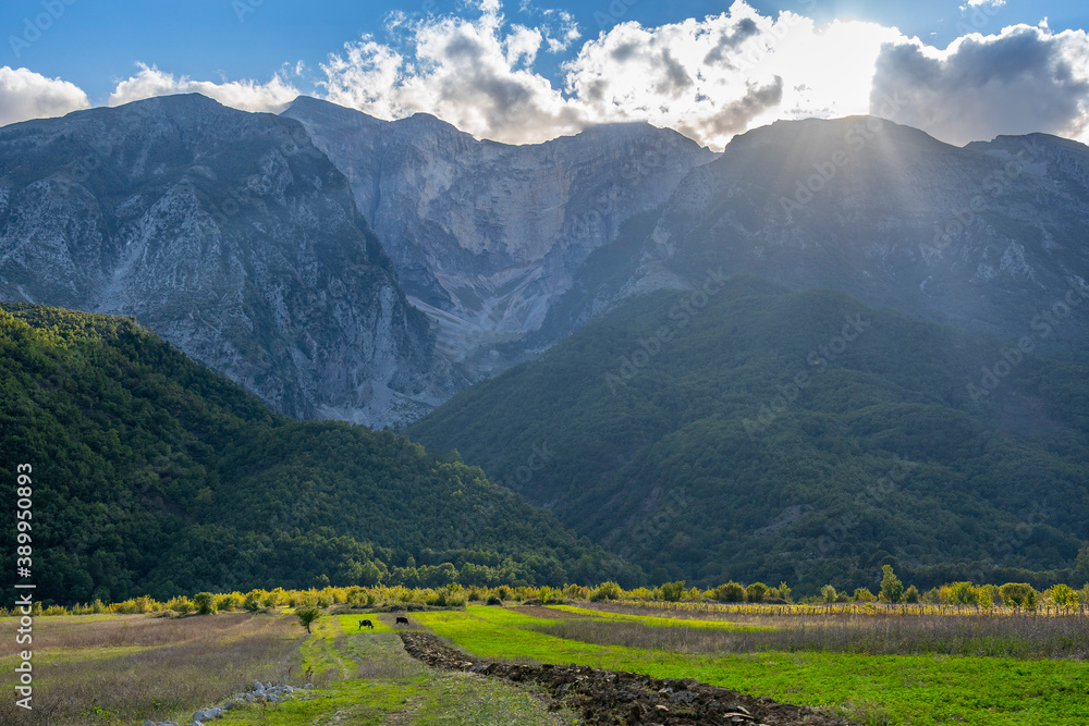 Obraz premium Beautiful and quiet nature landscape.