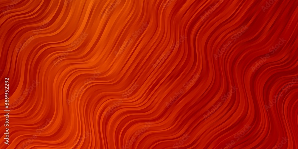 Light Orange vector pattern with curved lines. Light Orange vector pattern with curved lines.