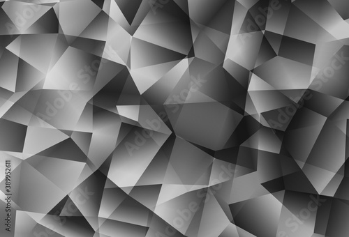 Light Gray vector gradient triangles pattern.