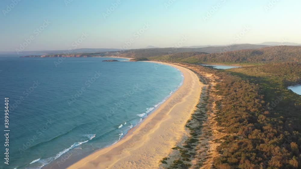 2020 - An excellent aerial view of the coastline on Kianinny Bay at Bournda National Park in New South Wales, Australia. 2020 - An excellent aerial view of the coastline on Kianinny Bay at Bournda National Park in New South Wales, Australia.
