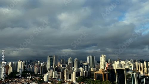 Wallpaper Mural Time-lapse of the city of Sao Paulo, Cidade Moncoes district, Brazil. South America. Torontodigital.ca