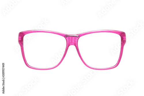 Glasses isolated on white background for applying on a portrait. Design element with clipping path