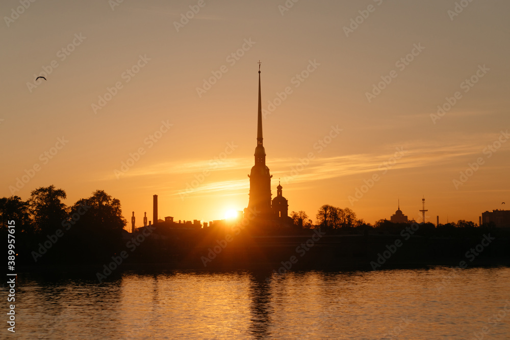 Obraz premium The Peter and Paul Fortress in St.Petersburg, Russia
