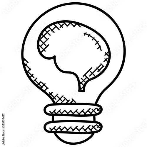 
A light bulb symbolic of thinking and creativity
