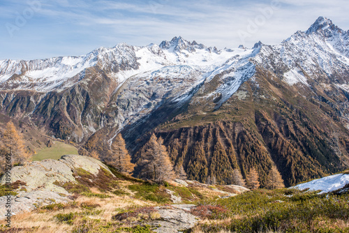 Autumn Lac Blanc in Chamonix French Alps