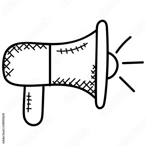 
Megaphone indicating announcement made for marketing 
