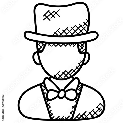 
A person avatar with hat symbolizing Magician
