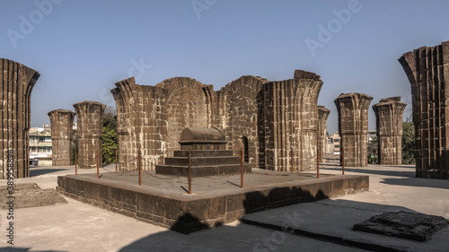 Bara Kaman is the unfinished mausoleum of Ali Adil Shah II in Bijapur, Karnataka in India