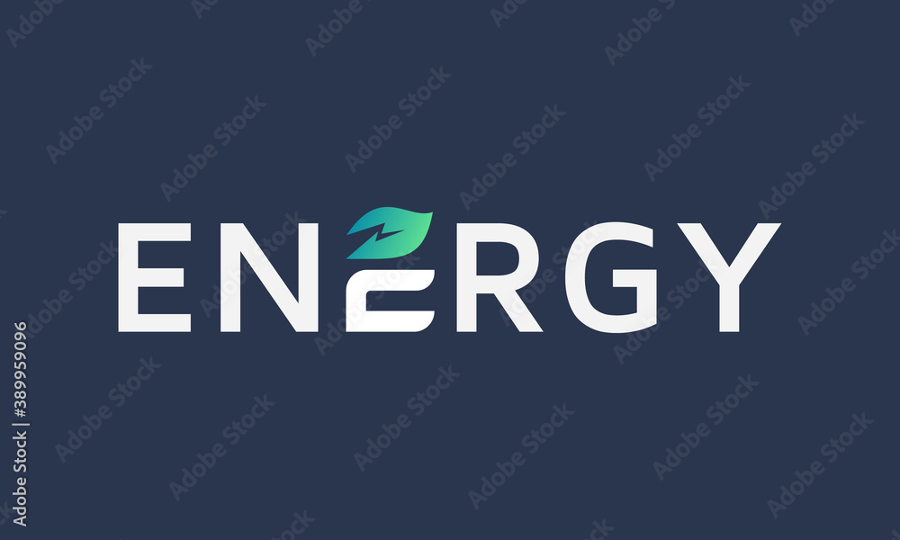 Energy lettering design, typo logo design, Abstract Colorful Logo Design Elements