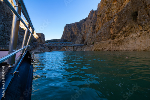 Euphrates River and Karanlik (Dark) Canyon in Kemaliye Erzincan Turkey photo