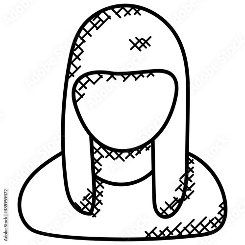 
Doodle icon design of technologist
