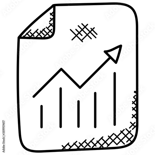 
A document with analytical data, marketing report
