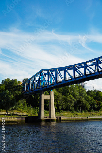 Queen Elizabeth II bridge (metro bridge) over the river Tyne in Newcastle upon Tyne