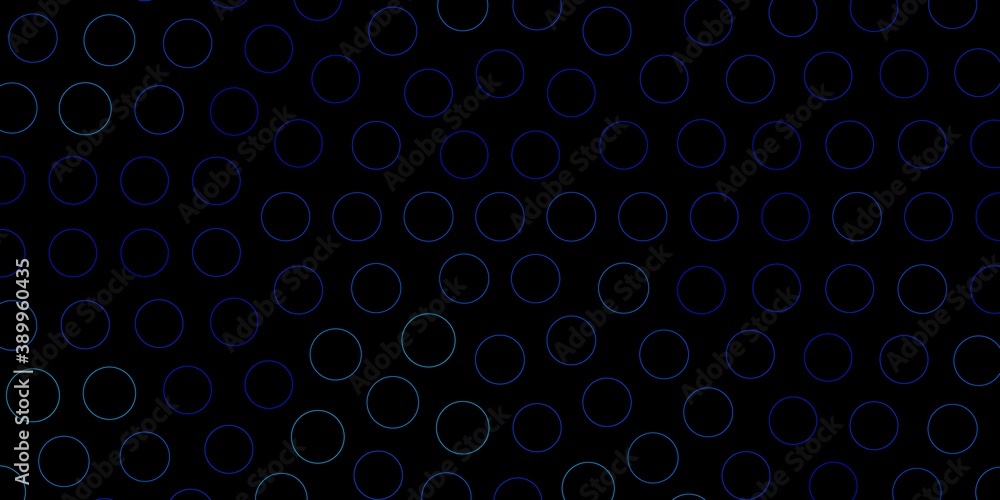 Dark BLUE vector pattern with spheres.