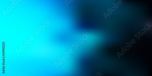 Dark blue vector gradient blur template.